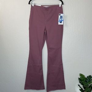 NWT Tinseltown Purple/Mauve Pull-On High-Rise Flare Pants